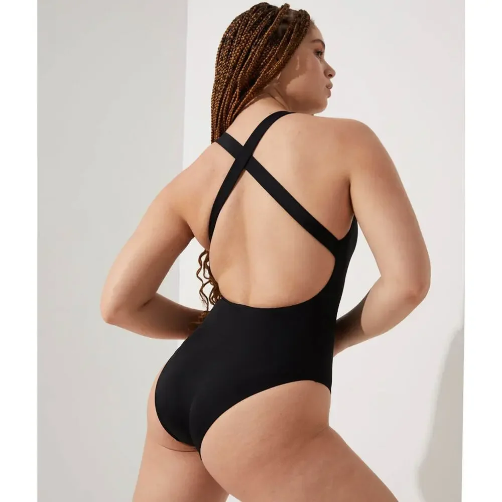 Andie Swim The Tulum One Piece in Black S NWT